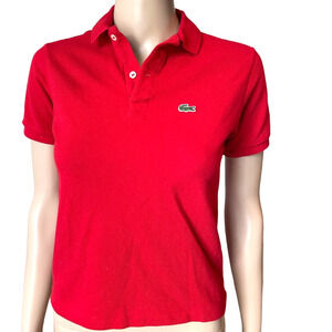 Lacoste Red Polo Shirt Youth Sz 12 Gently used